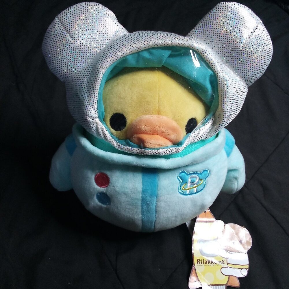 NWT San-X Rilakkuma Astronaut Duck Plush Toy 7"